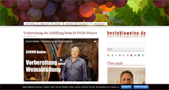 Desktop Screenshot of bestebioweine.de