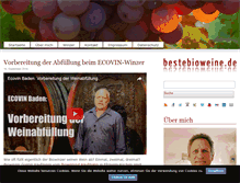 Tablet Screenshot of bestebioweine.de